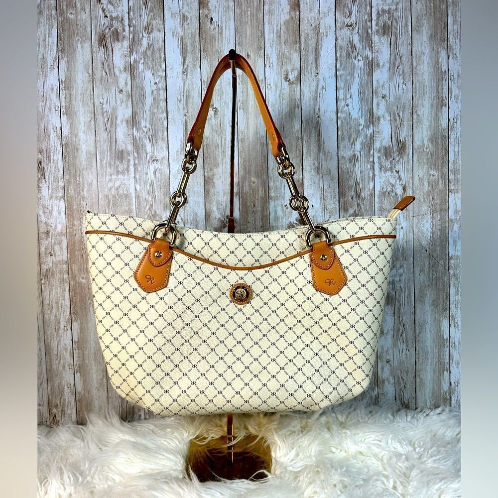 Rioni Signature Trendy Traveler's Tote - Signature Natural, Like New!​​​